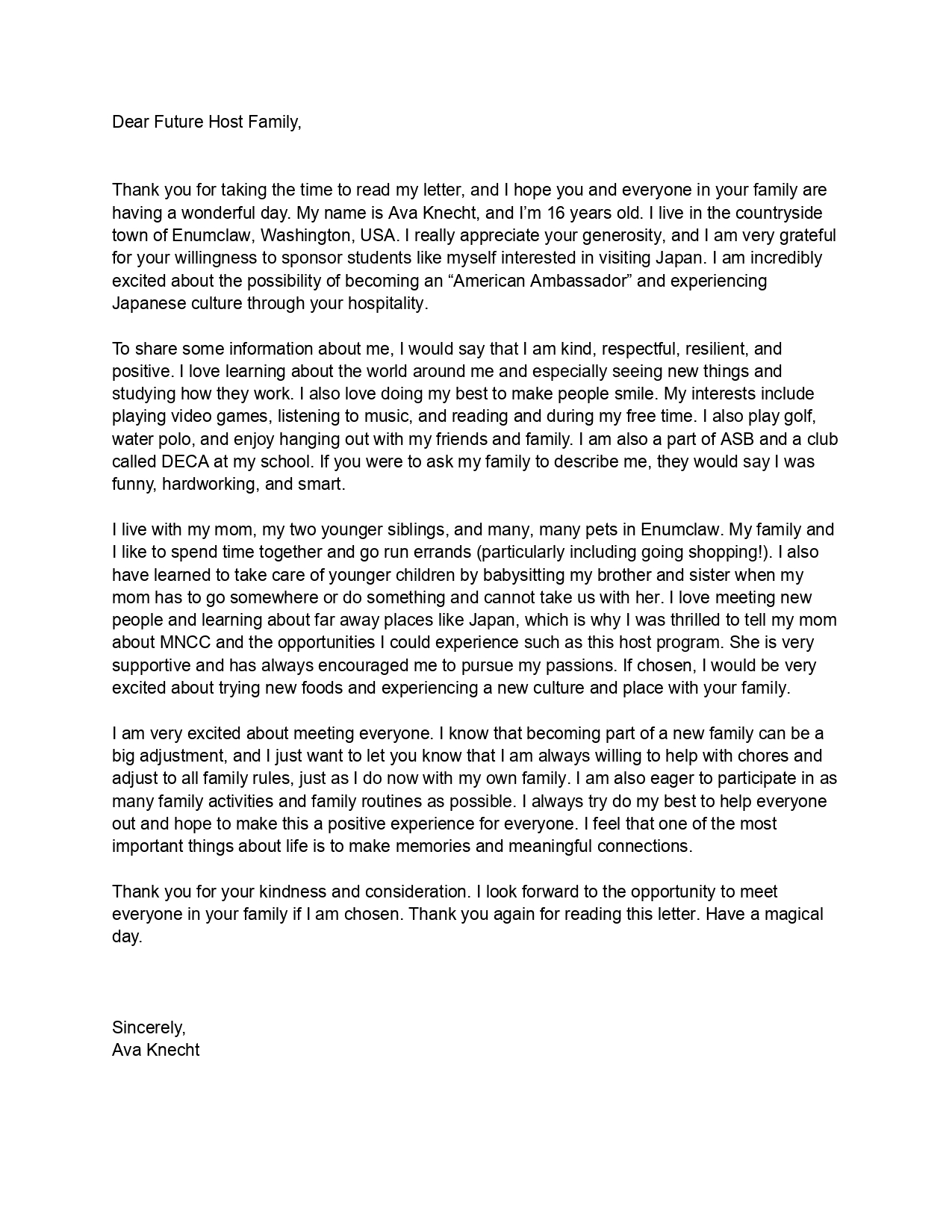 Letter Preview