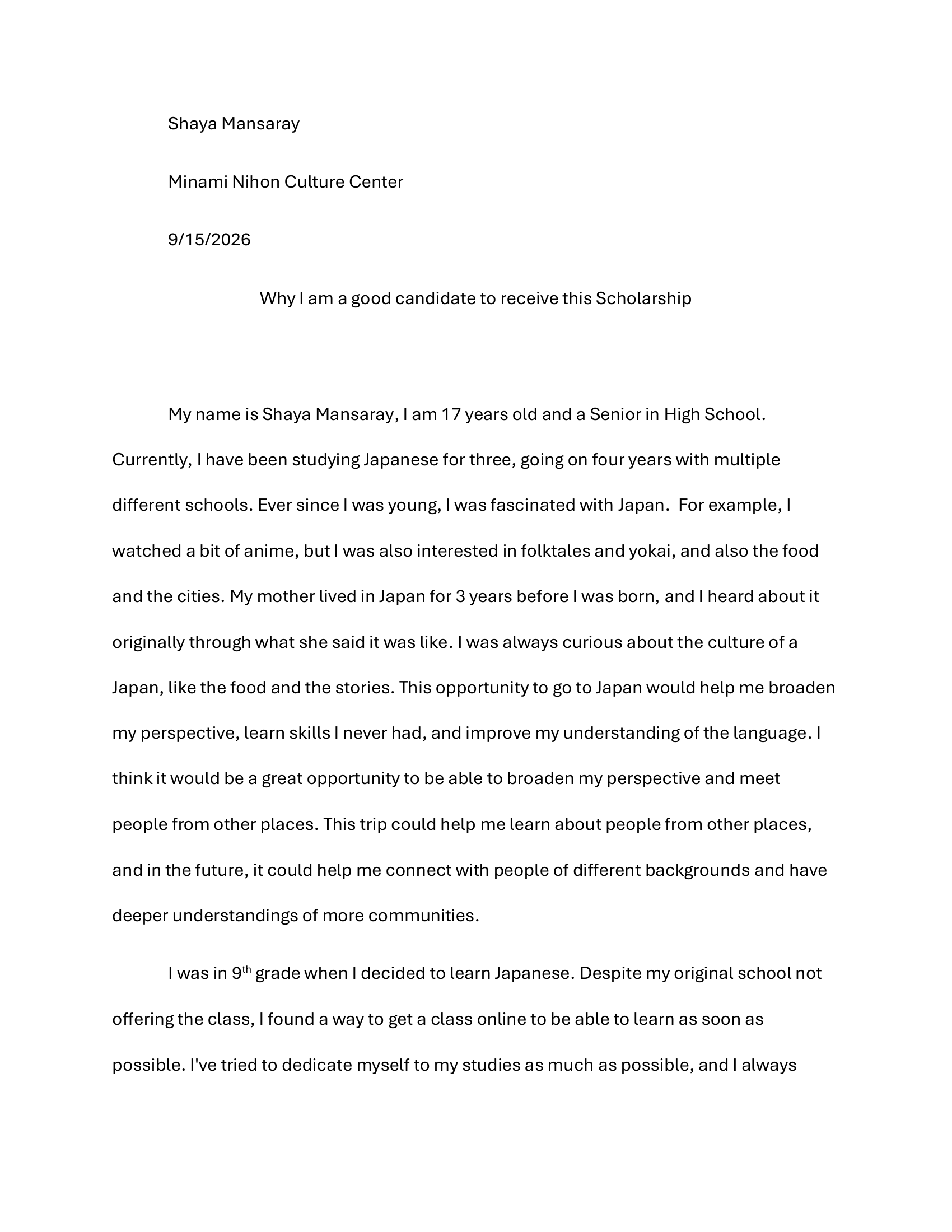 Letter Preview